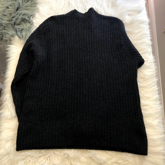 banana republic wool blend quarter zip pullover sweater size men's medium - Picture 2 of 3